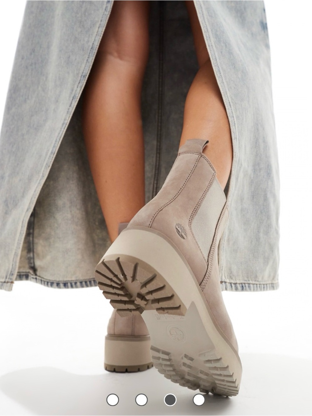 Timberland Women’s Chelsea Lug Sole Boot in Taupe